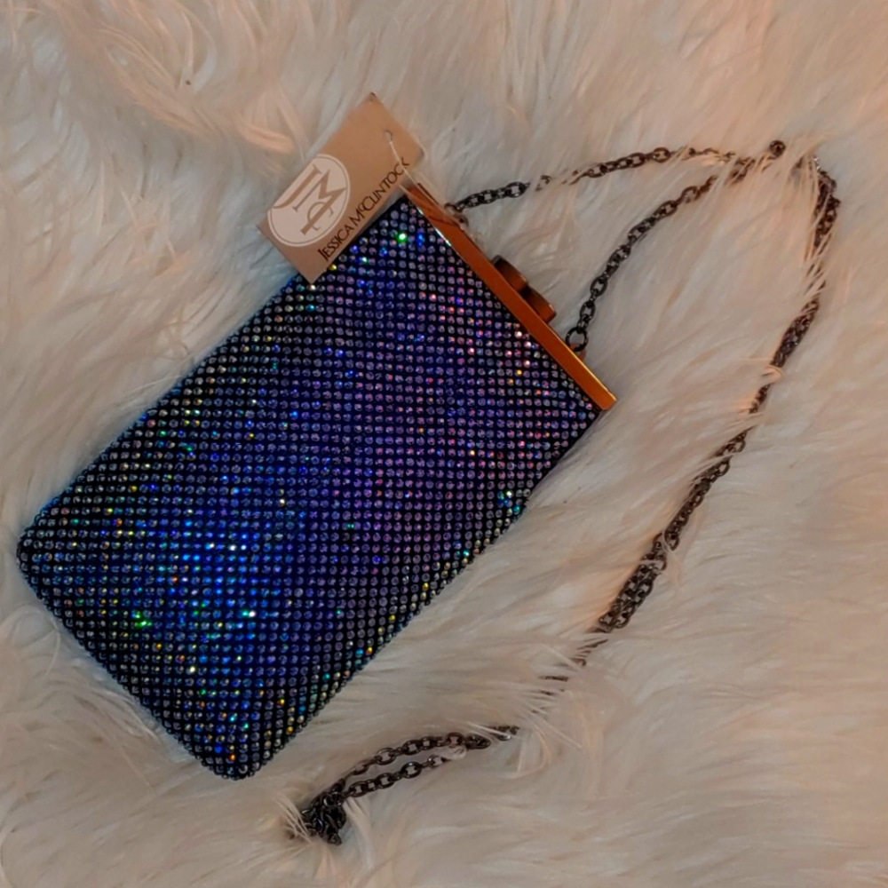 Rhinestone shoulder purse